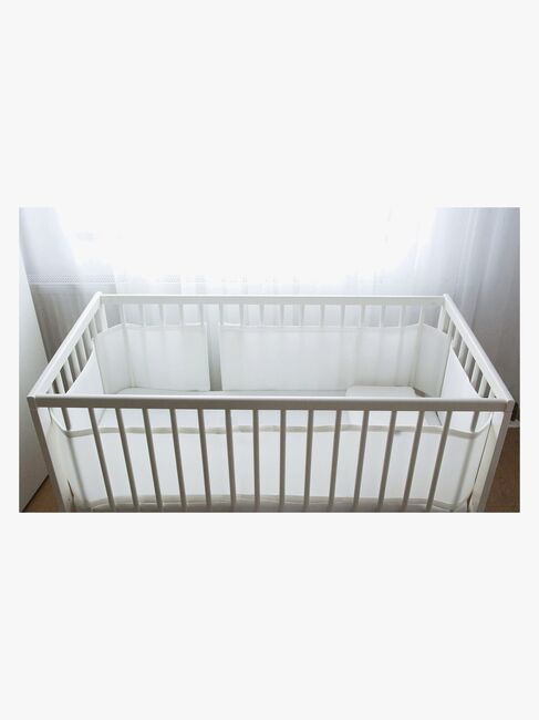 BabyMatex Bump Air Spjälsängsskydd 30 x 360 cm Andningsbart, Vit