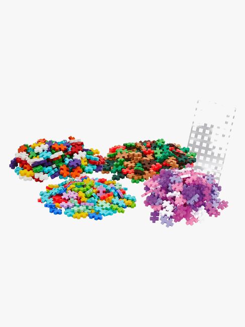 Plus-Plus Byggset med Basplatta & Tub New Mix, 4x100 Delar