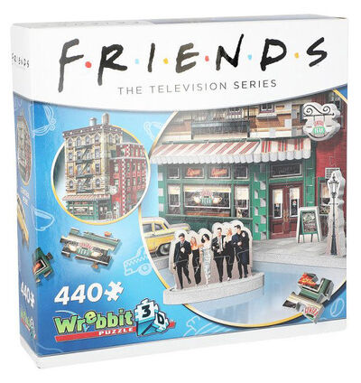 Wrebbit Friends Central Perk 3D-Pussel, 440 bitar