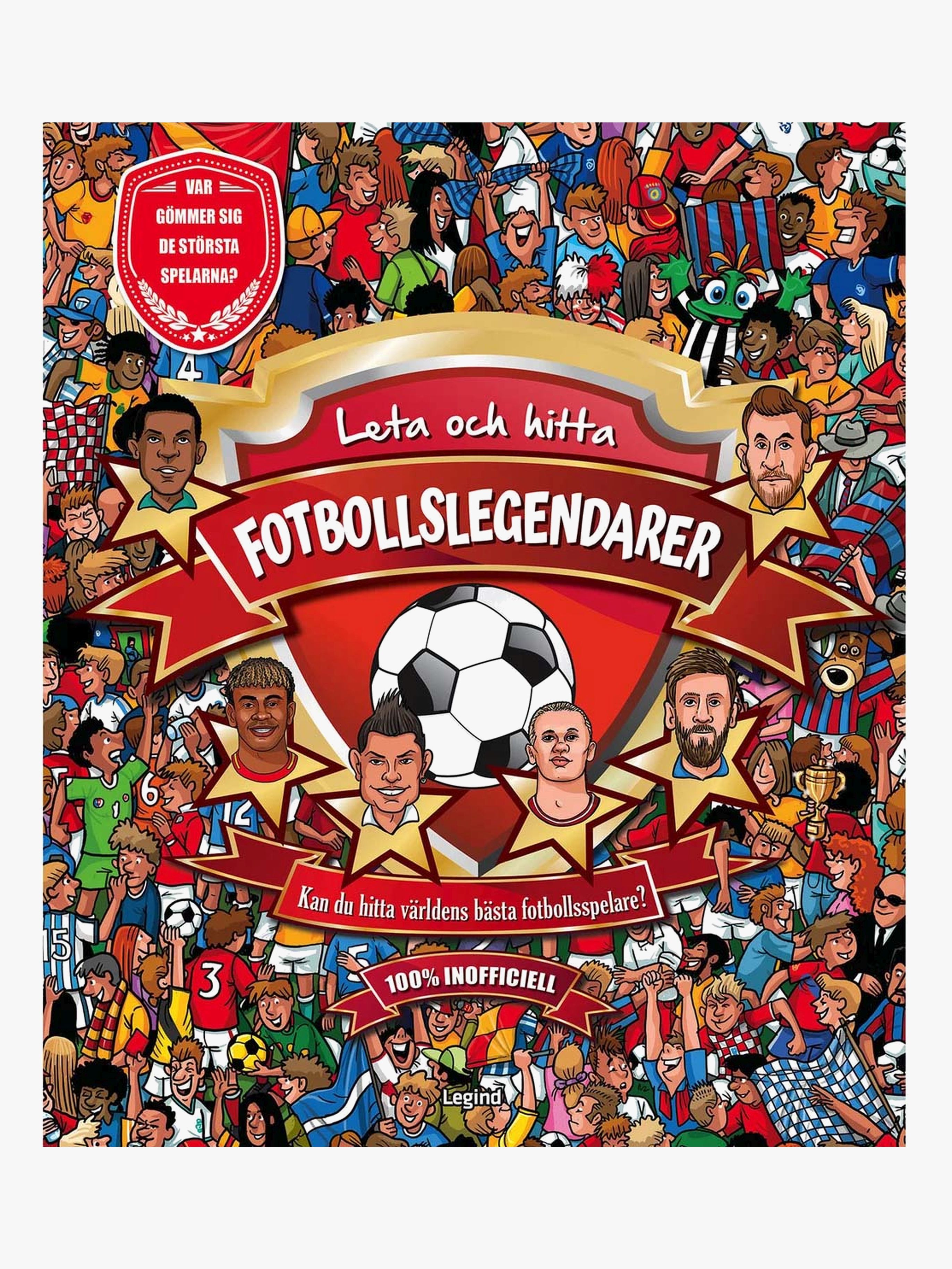 Legind A/S Fotbollslegender Leta och Hitta Bok