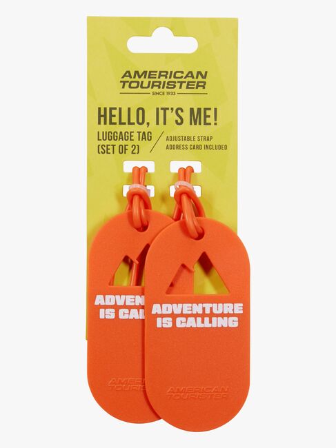 American Tourister Fun Tags Bagagetag 2-Pack, Adventure Is Calling