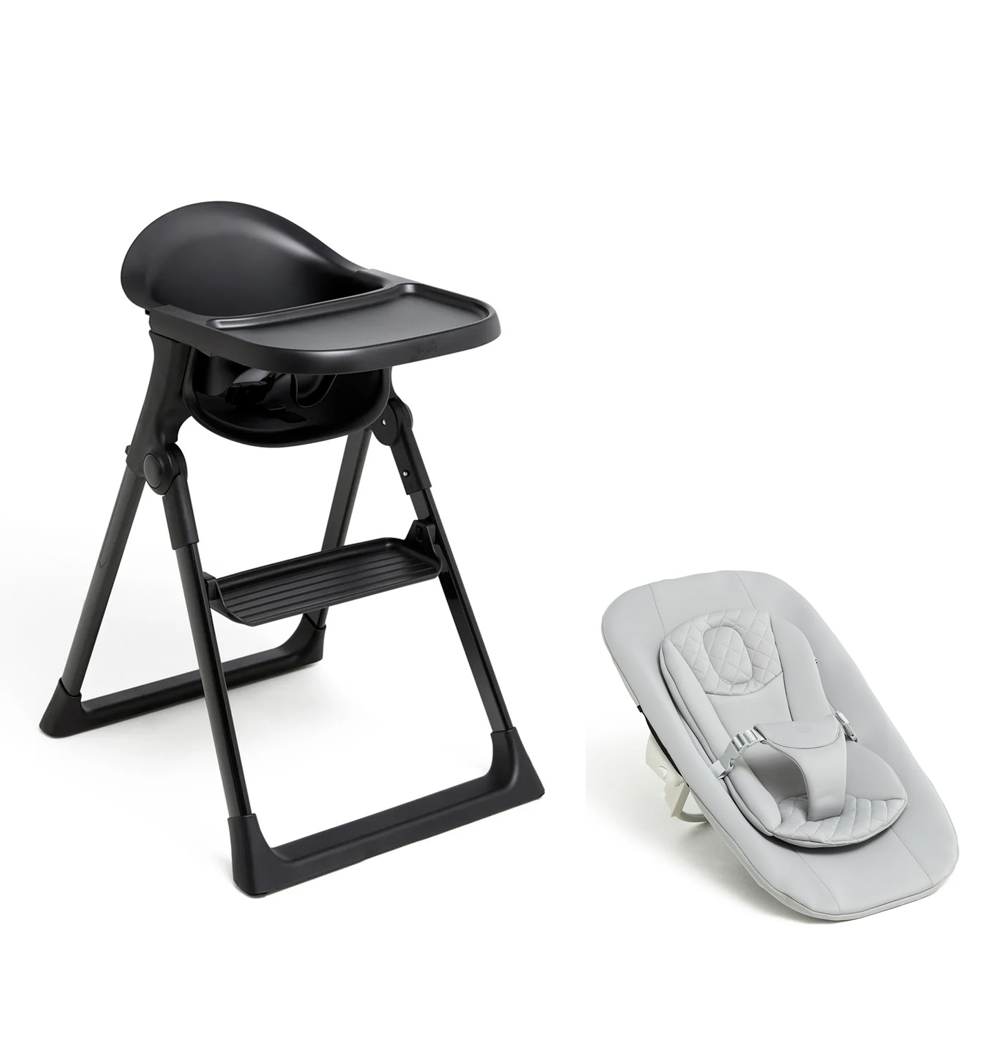 Beemoo CARE Harmony Matstol Inkl. Newborn Set, All Black