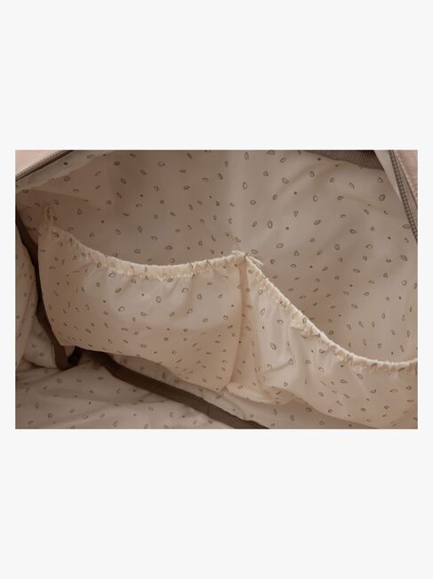 Jollein Embossed Lily Skötväska, Milky Coffee
