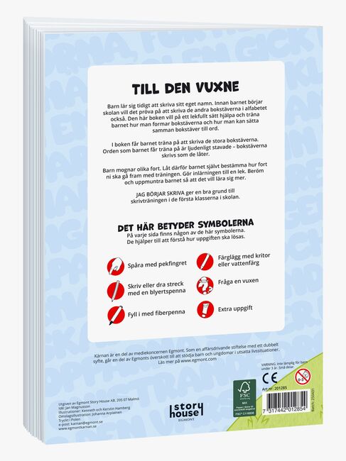Egmont Kärnan Kul Att Lära Bok Jag Börjar Skriva