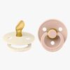 BIBS Colour Napp 2-pack Latex Stl 1 Anatomisk, Ivory/Blush