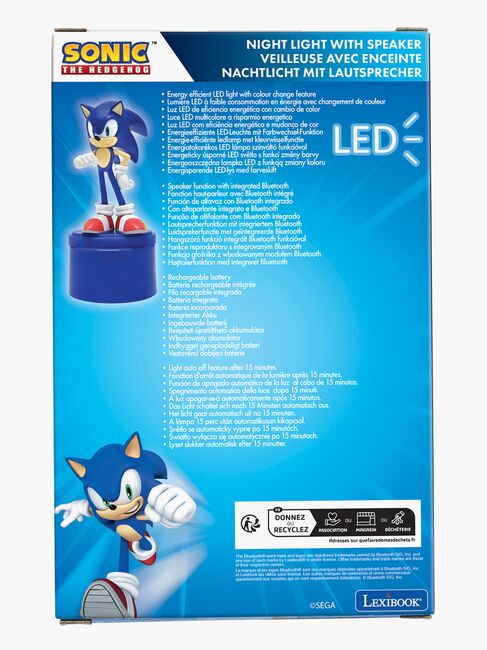 Sonic Nattlampa med Bluetooth-högtalare