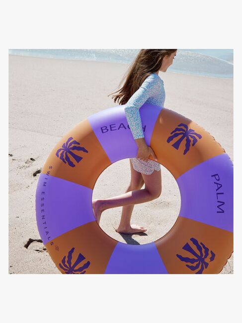 SwimEssentials Badring 120 cm, Palm Trees Purple