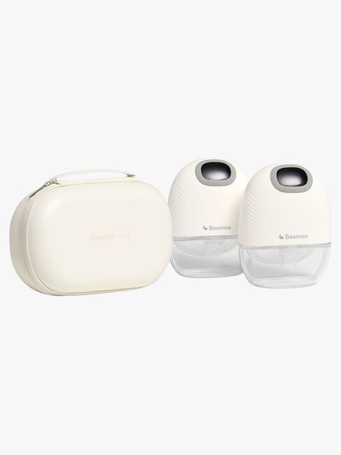 Beemoo CARE Wearable Slim Elektrisk Bröstpump Dubbel inkl. Förvaringsväska, White