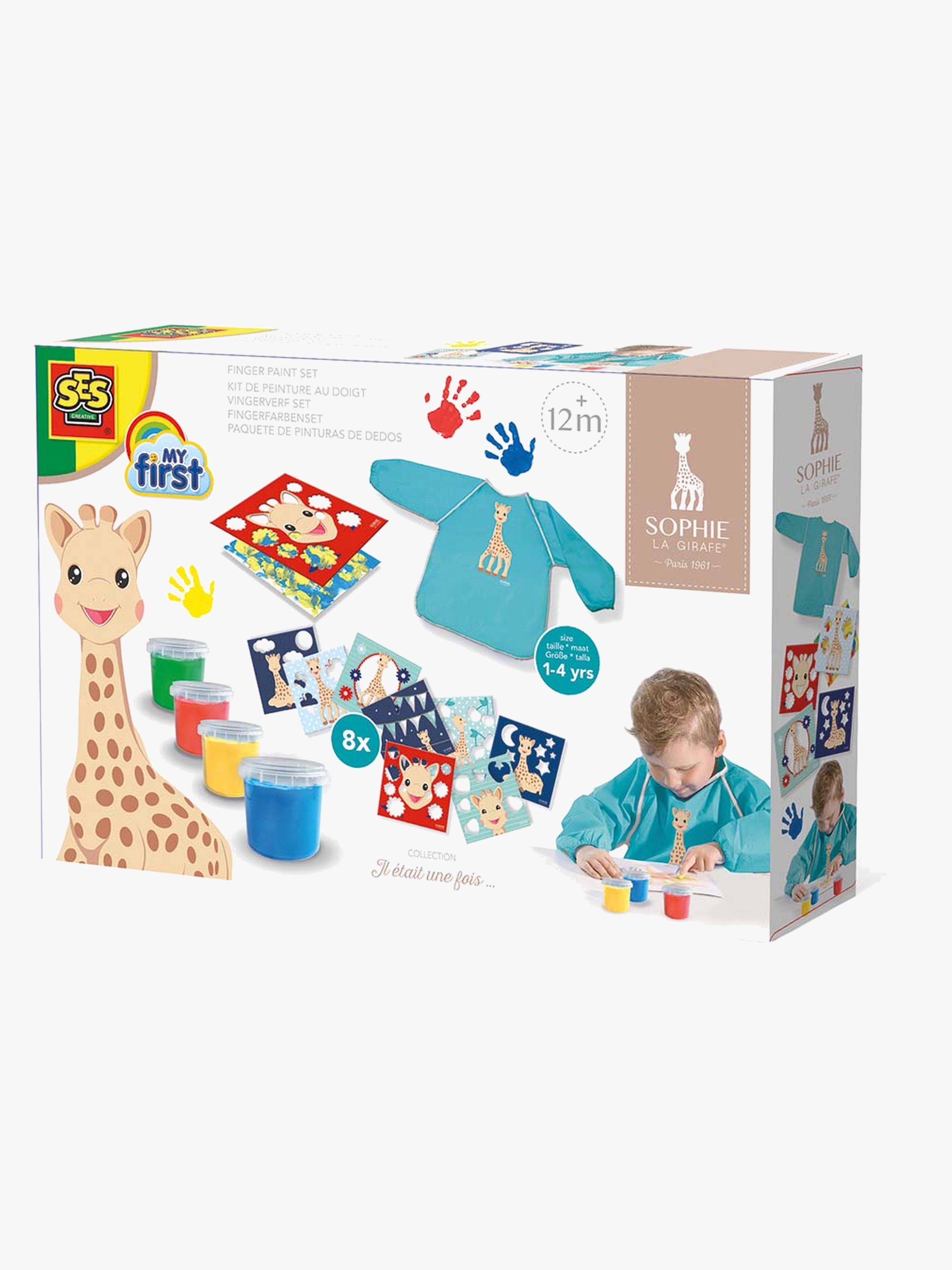 SES Creative Sophie la girafe Pysselset Fingermålning