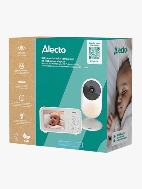 Alecto DVM2028 Babyvakt, Grå/vit