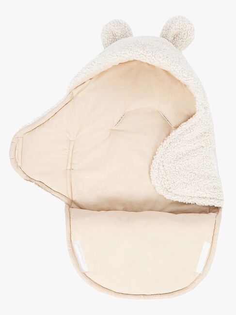 MeowBaby Bearly Swaddler med Björnöron, Cream