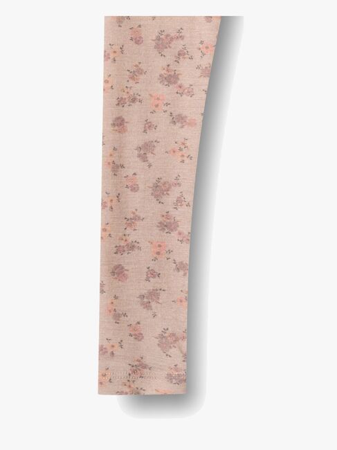 Wheat Agi Leggings Merinoull, Lilac Flowers