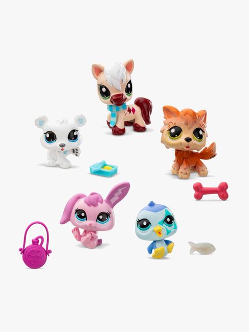 Littlest Pet Shop Winter Besties Figurset 5-Pack