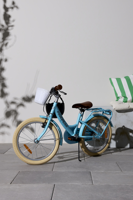 Pinepeak Retro City Fahrrad 18 Zoll, Blau