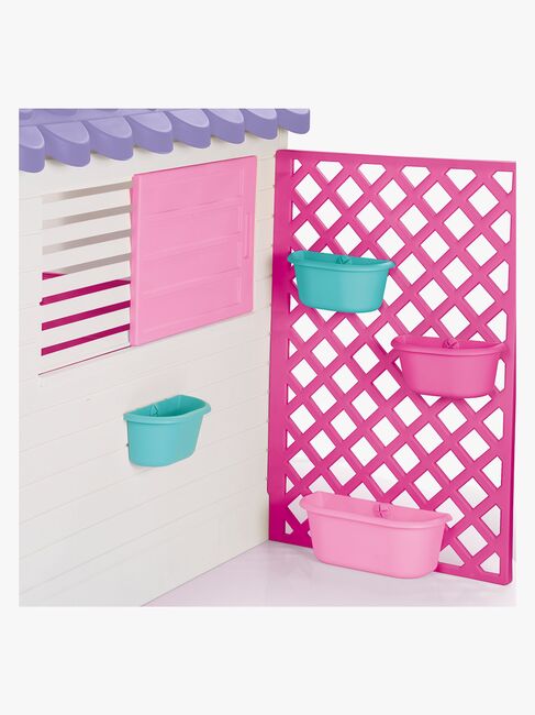 DOLU Garden Lekstuga med Staket, Rosa