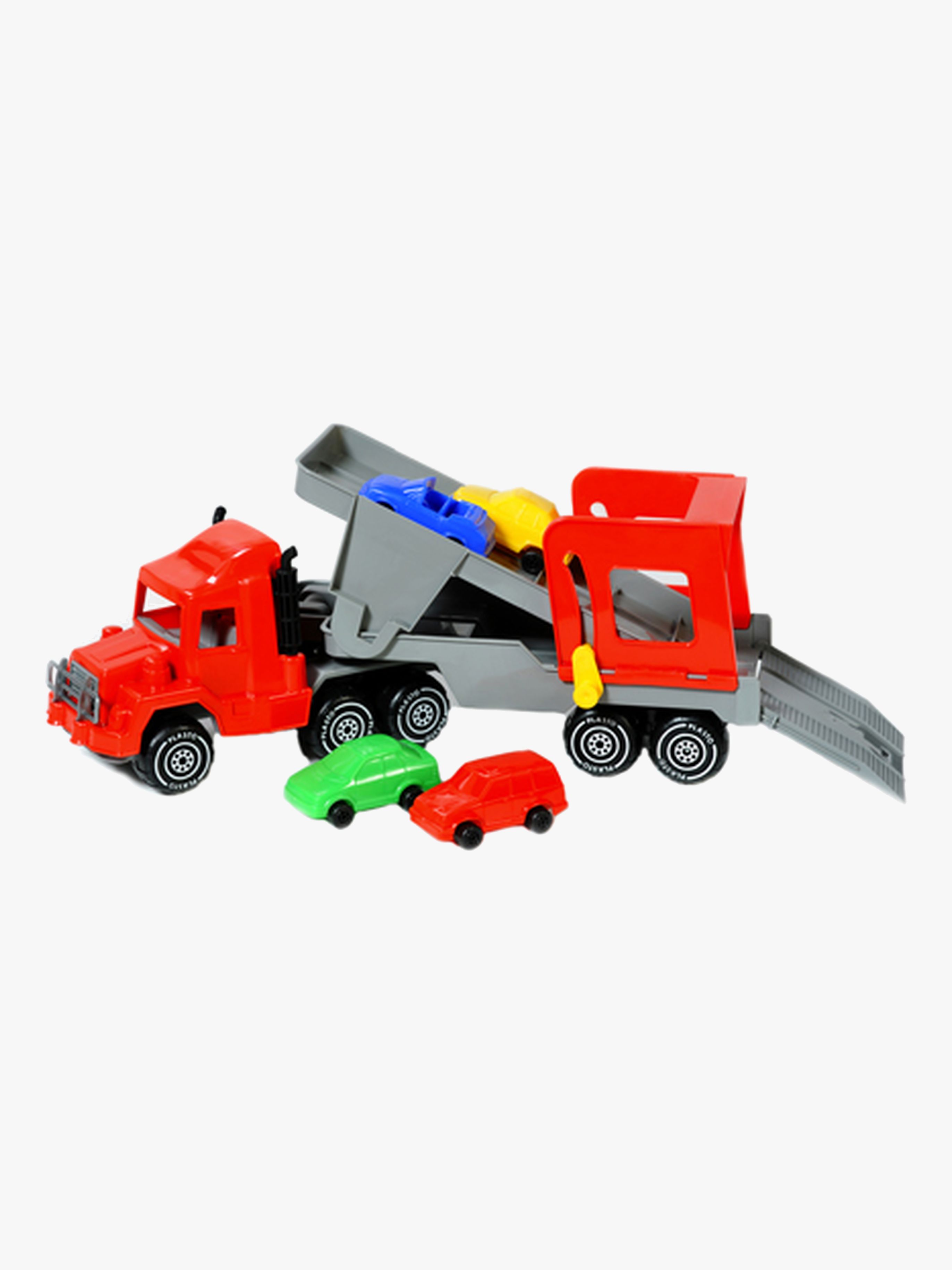 Plasto Biltransport med 4 Bilar
