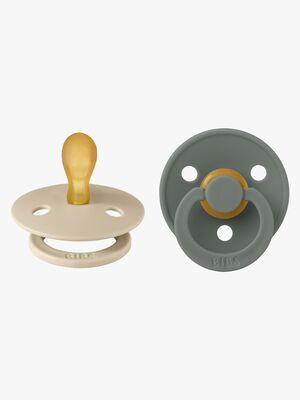 BIBS Colour Nappar 2-Pack Latex Stl 1, Vanilla/Pine