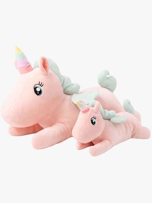 Teddykompaniet Gosedjur Liggande Enhörning 52 cm, Rosa