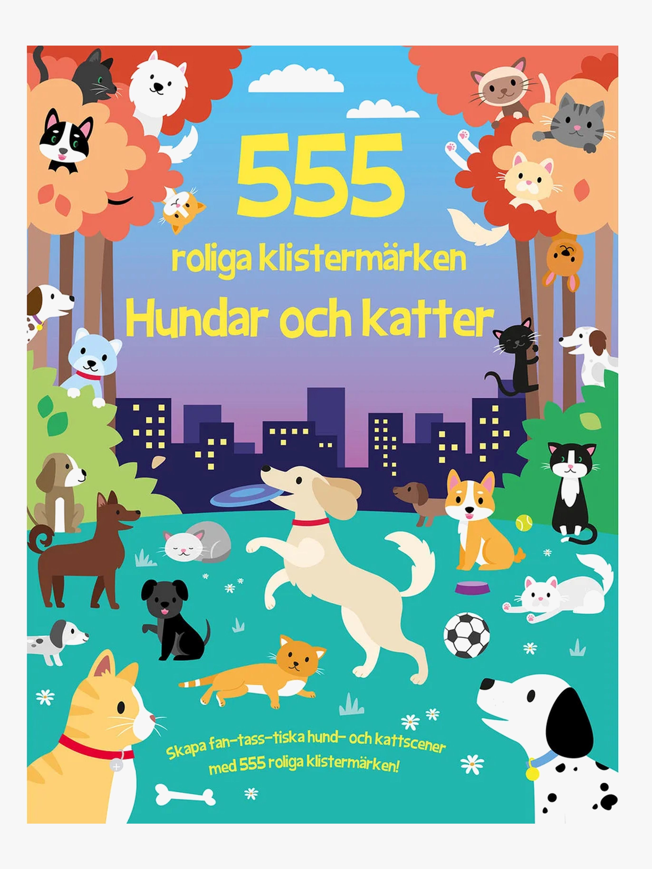 Lind &  Co Klistermärkesbok Hundar och katter 555 st