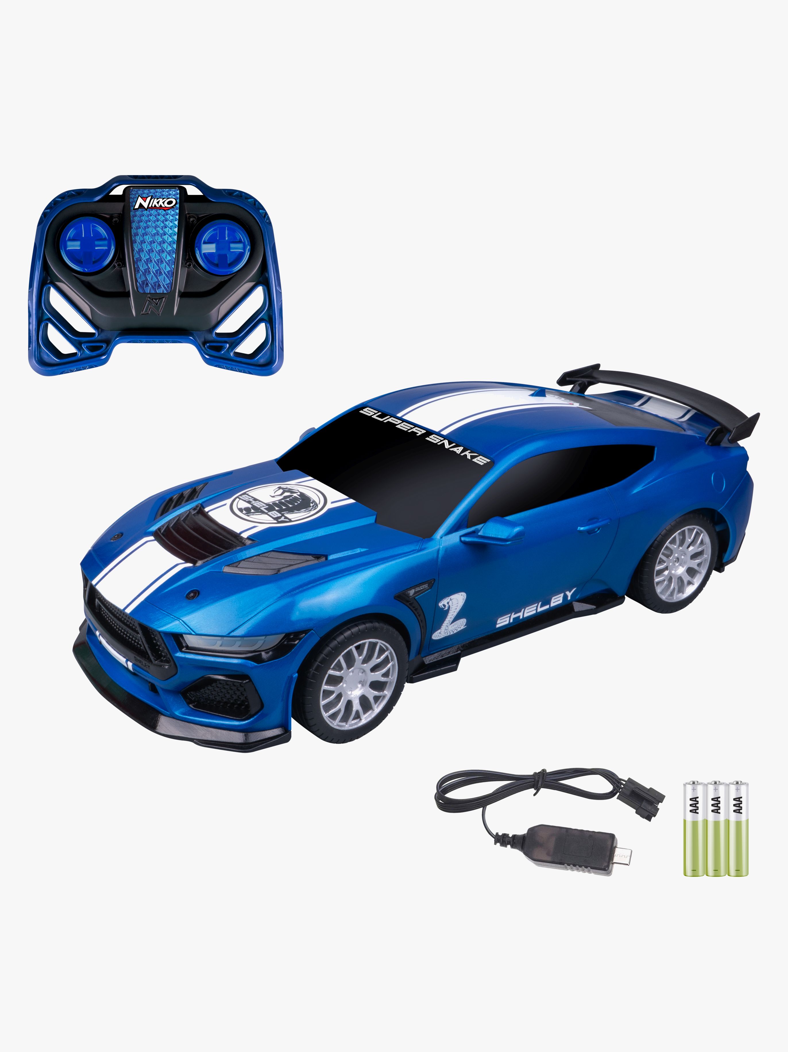 Nikko Radiostyrd Bil Shelby Super Snake 1:10, Blå
