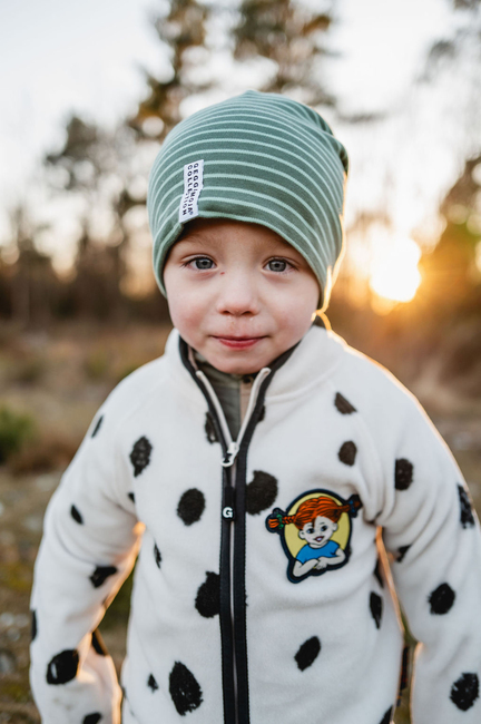 Geggamoja Fleecejacka Pippi Långstrump, Dots