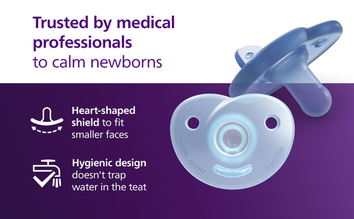 Philips Avent Soothie Napp 0–6m 2-Pack, Rosa/Ljusrosa