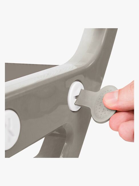 DOLU Toalettsits med Stege, Stone Grey