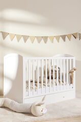 JLY ALVA Spjälsäng Med Förvaring, Vit