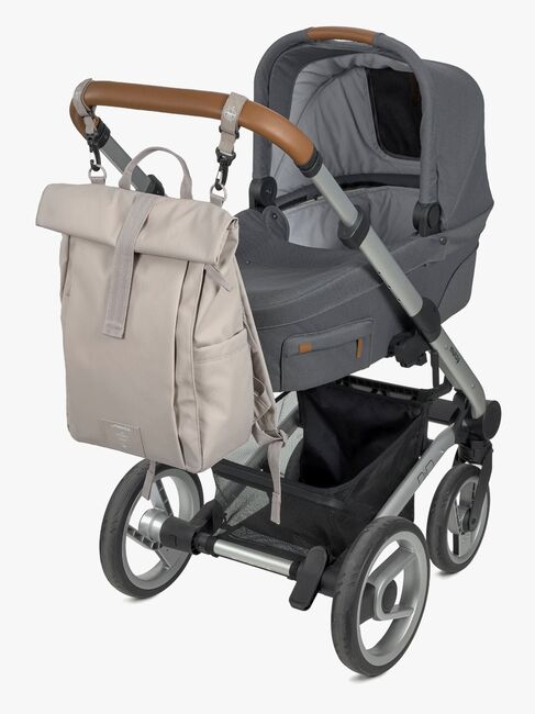 Lässig Rolltop Skötväska Ryggsäck, Taupe