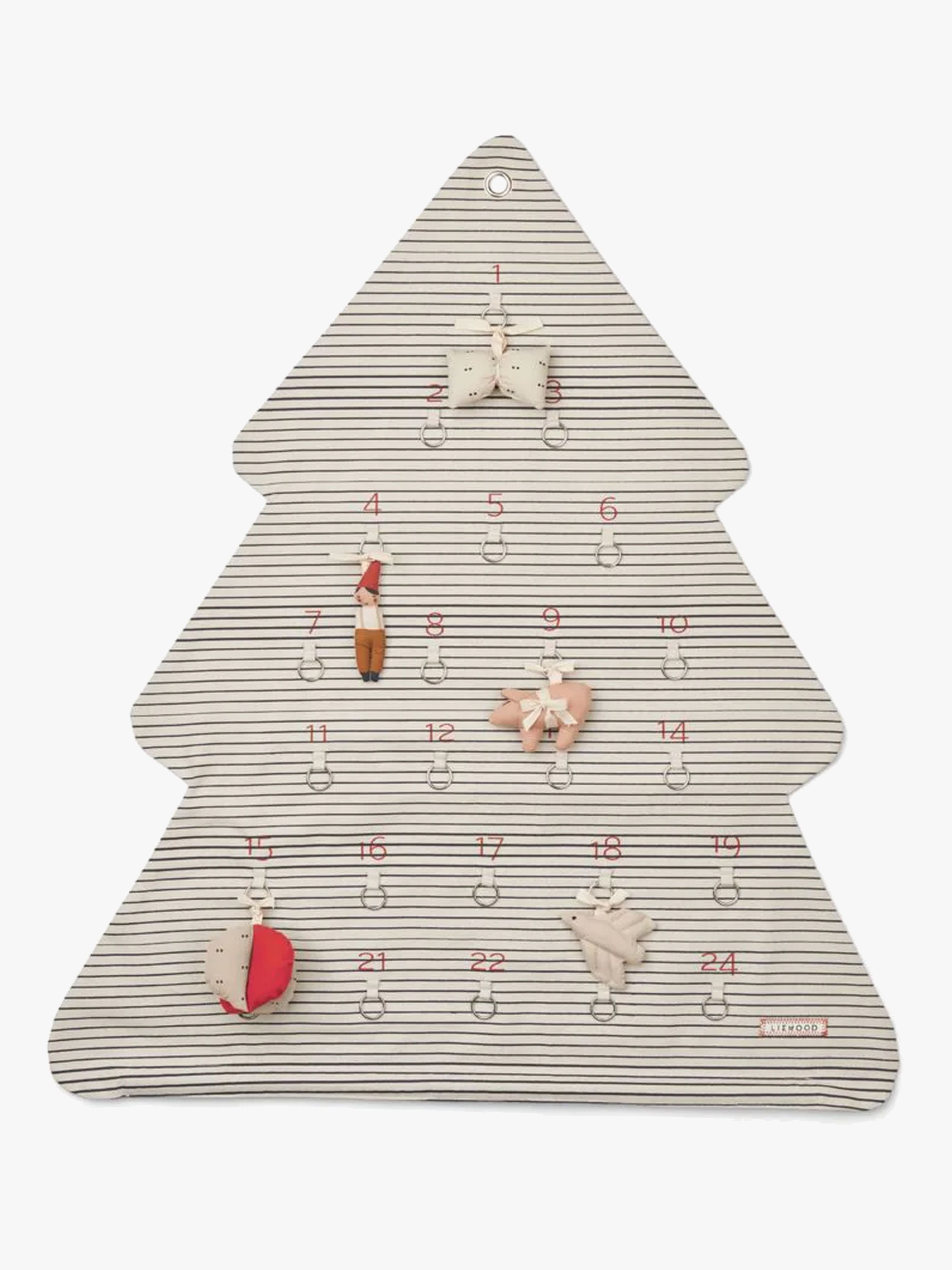 LIEWOOD Natalie Adventskalender, Stripes Sandy/Classic navy