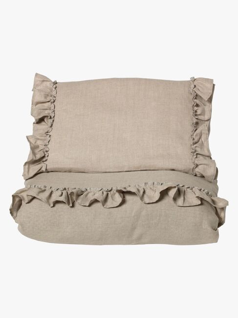 NG Baby Bäddset Mood Ruffles 100x130 Spjälsäng, Natur