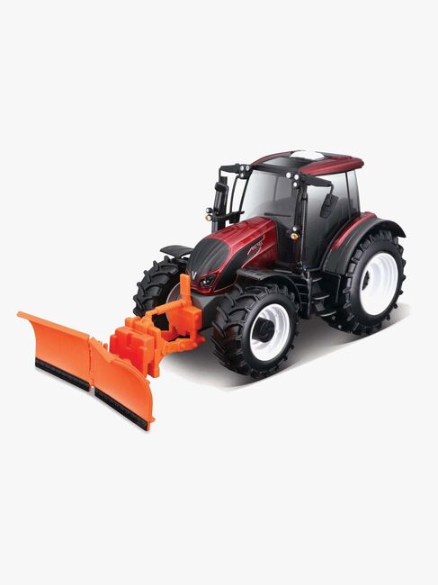 Bburago 1:32 Valtra Farm Traktor N174 med Snöplog