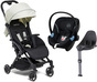 Beemoo Easy Fly Lux 2 Sulky inkl. Cybex Aton M, Mineral Grey