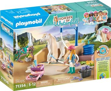Playmobil 71354 Horses of Waterfall Byggsats Isabella & Lioness med Tvättplats