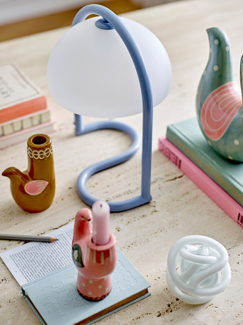 Bloomingville Favour Bordslampa, Blue