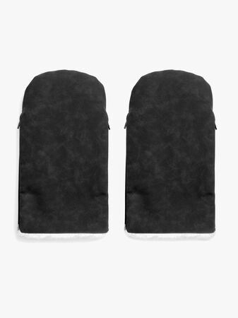 KONG.WALTHER Østerbro Faux Suede Barnvagnsvantar, Black