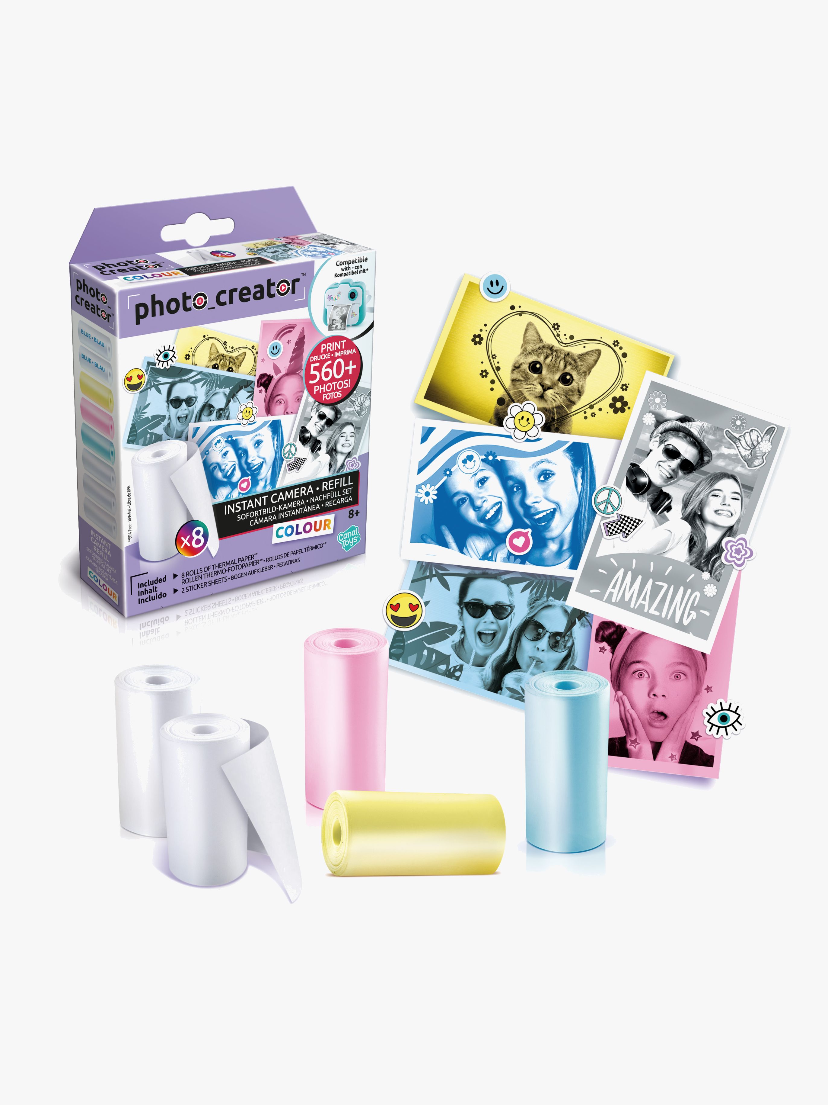 Photo Creator Instantkamera Refillpapper &  Klistermärken Färg