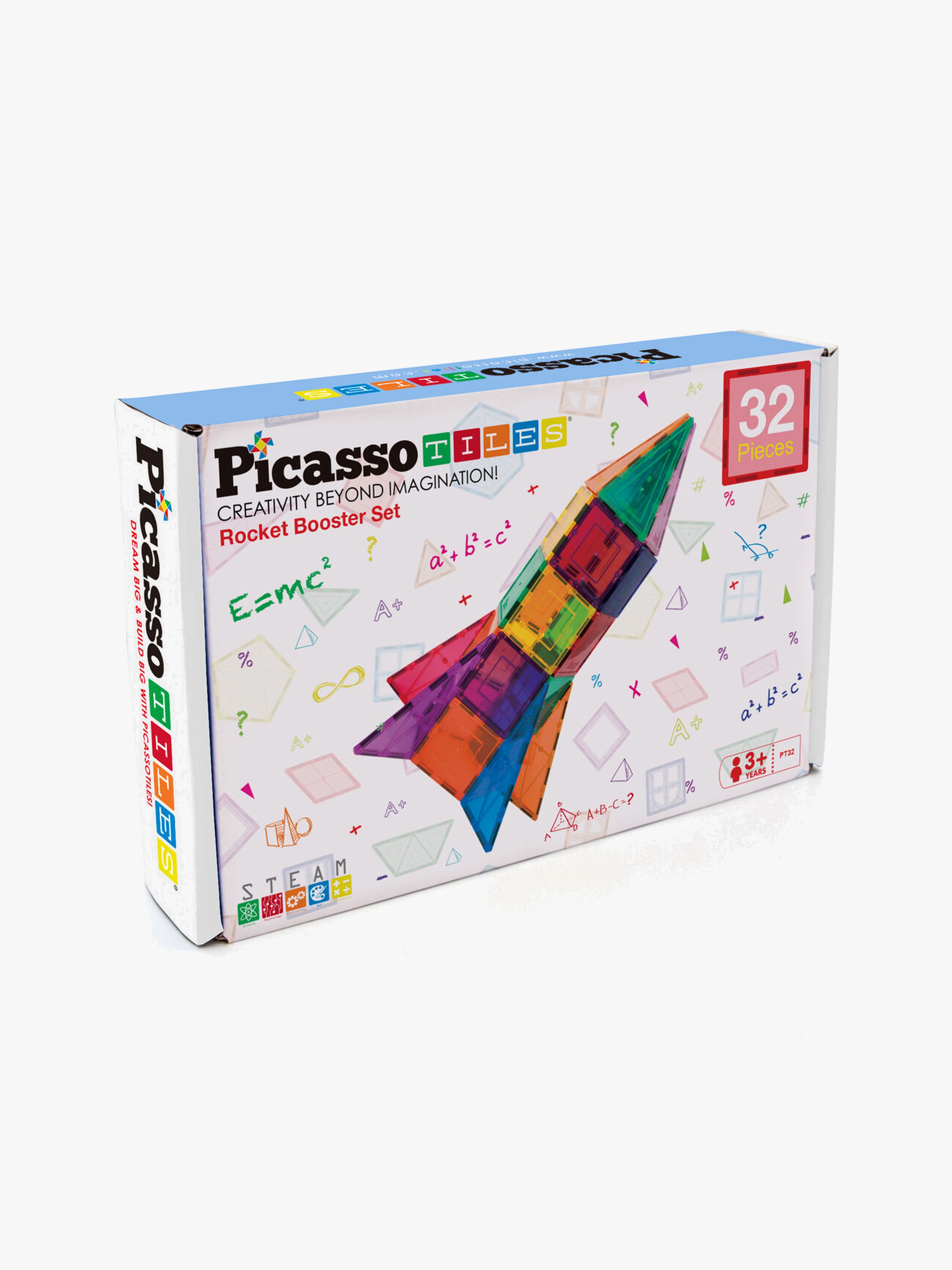 PicassoTiles Rocket Booster Magnetisk Byggsats 32 Delar