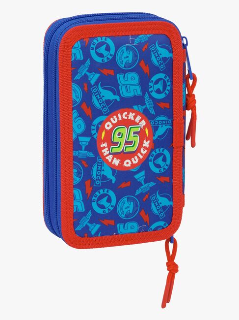 Disney Cars  Fyllt Dubbelpennfodral 29 Delar, Blå