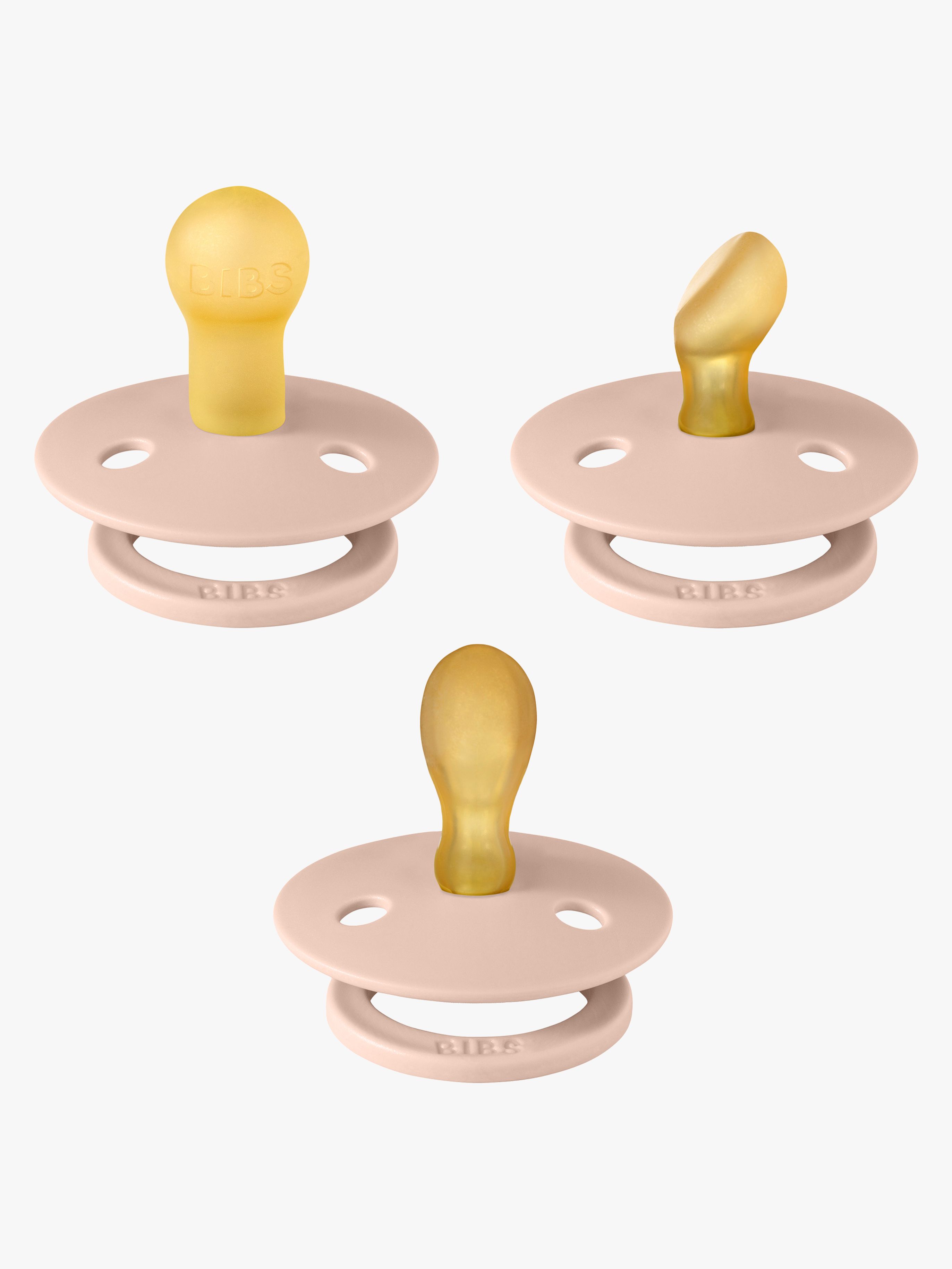 BIBS Try-it Colour Napp 3-pack Latex Stl 1, Blush