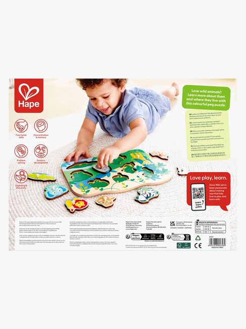 Hape Knoppussel Vilda Djur 10 Bitar