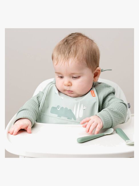 Done By Deer Croco Tiny Pocket Haklapp 2-Pack, Green