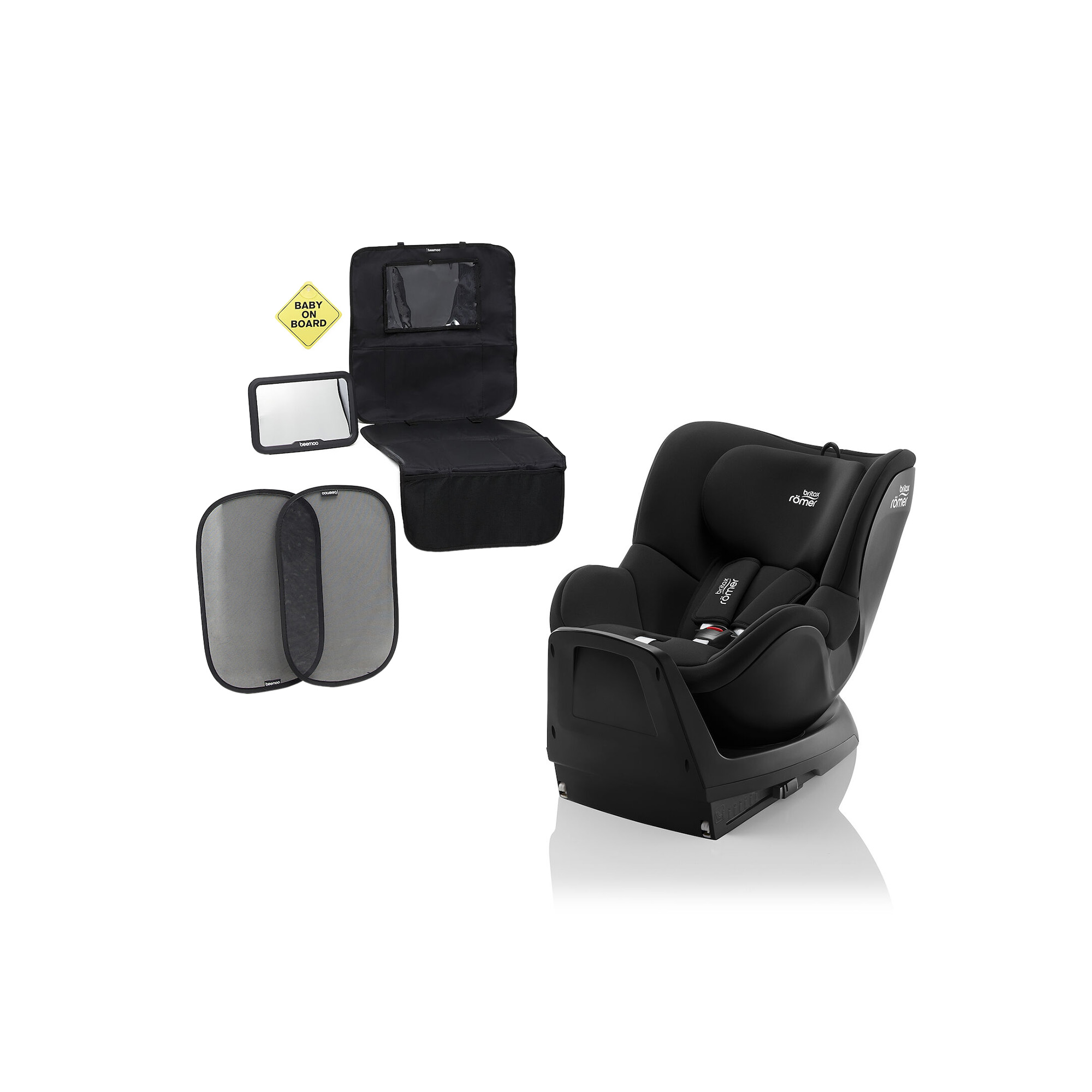 Britax Römer SWINGFIX M Plus Bilbarnstol Inkl. Tillbehörspaket Space Black