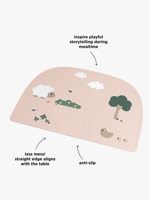 Done By Deer Tiny Farm Bordsunderlägg Silikon, Powder