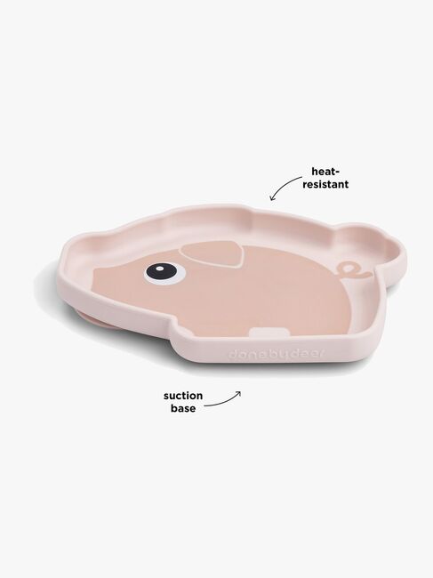 Done By Deer Stick & Stay Silikontallrik, Pigee Powder