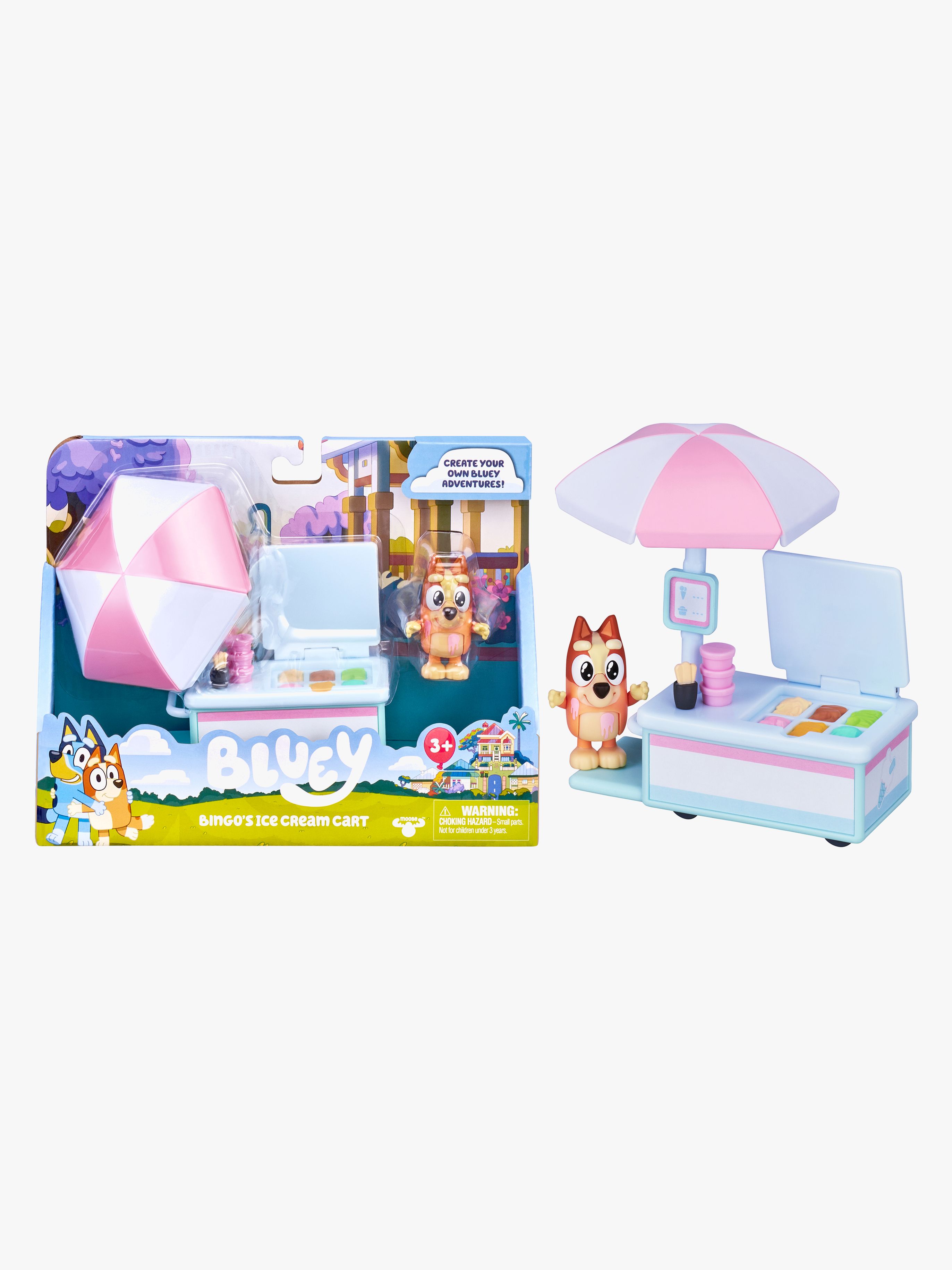Bluey Glassvagn Lekset med Bingo-figur