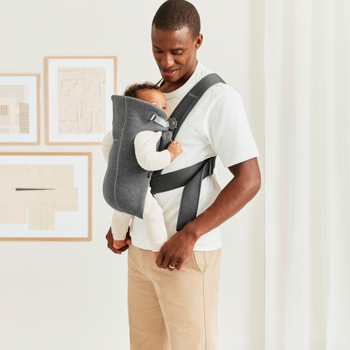 BabyBjörn Mini Bärsele 3D Jersey, Mörkgrå