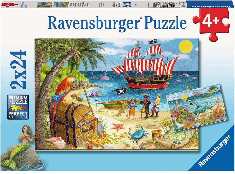 Ravensburger Pussel Pirates and Mermaids 2×24 Bitar