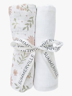 Summerville Organic Muslinfilt 2-Pack, Blossom