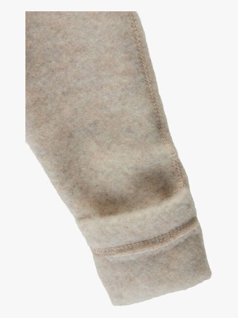 Mikk-Line Ullfleecejacka Baby, Melange Offwhite